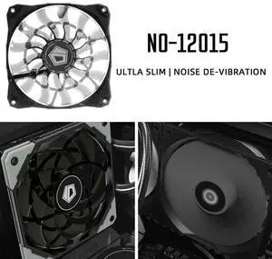 Video Graphics Card Water Cooler Radiator 12cm Chassis Cooling Fan 4 Pin Silent CPU Radiator Heatsink Cooler