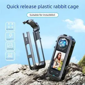 Protective Frame PC Rabbit Cage Magnetic Quick Release Camera Cage with Cold Shoe Mount for X5 Camera