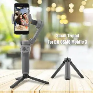 Portable Mini Tripod 1/4Inch Screw Handheld Tripod Anti-Slip Mini Vlog Tripod for OSMO Mobile 3 Stabilizer
