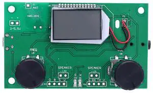 Digital Stereo FM Radio Receiver Module with LCD Display Frequency Modulation Stereo Circuit Board DC 3-5V for Receive DSP PLL