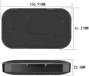 Portable Headset Charge Case with USB Cable for Plantronics Voyager Legend/5200 100% Carry Around Convenient