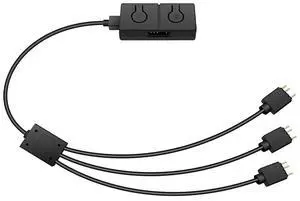 5V To 12V RGB Transfer Hub Sync with Motherboard 5V/3pin ADD-RGB To 12V/4PIN Adapter Built-in 50 Color Modes