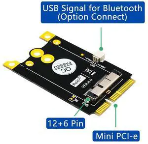 Mini PCI-E to 12+6 Pin WiFi Converter Board mPCI-e Wireless WLAN Adapter Module