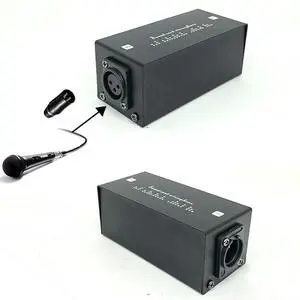 Microphone Preamp Boosters Gain 28dB Professional Preamp Sounds Boosters for Studio Or Home Recording Livestream Broadcast