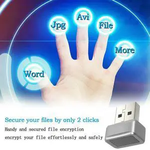 USB Fingerprint Key Reader Anti-Spoofing Portable Security Key Hello Biometric Mini Security Key Dongle for PC Or Laptop