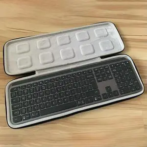 Storage Bag Hard Shell Mechanical Keyboard for MX Keys Wireless Keyboard Portable Carrying Case Hard