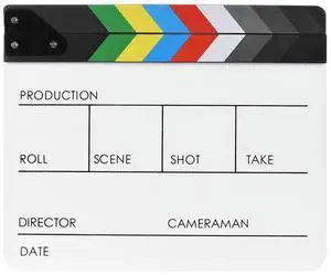 Film Clapper Board Multi-function Colorful Director Video Scene Clapper Acrylic Dry Erase Clapper Board Cut Prop Film Clapper Board Multi-function Colorful Director Video Scene Clapper Acrylic Dry Erase Clapper Board Cut Prop
