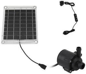 12V 10W Aquarium Pump Garden Decoration Mini Fountain Panel Pump Watering System Solar Power Panel Water Pump Kits for Fish Tank