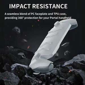 TPU Case with Stand Protective Case Cover Anti-Scratch Game Machine Grip Shell Case Detachable Face Cover for Portal