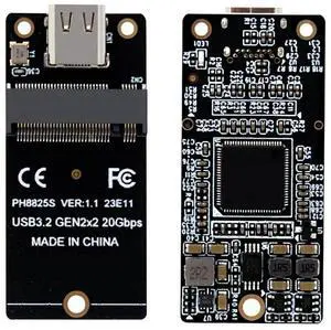 M.2 To Type C Riser Board USB3.2 Gen2x2 NVME Conversion Board 20Gbps Adapter Board ASM2364 2000MB/s for SSD 2230/42/60/80