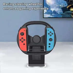 Racing Steering Wheel with 4 Suction Cups Gaming Steering Wheel for Nintendo Switch2 Joy-Con Accessories