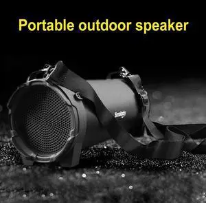 USB Rechargeable Portable Wireless Boombox 5H Playtime BT Boombox Speaker Loud BT Speaker with 3.5mm AUX Input Jack MP3/USB Port