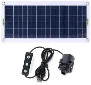 19W 800L/H Fountain Panel Pump with Adjustment Switch PET Solar Power Panel Water Pump Solar Panel Water Pump Kits for Fish Tank