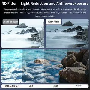 CPL ND8 ND16 ND32 Filter Red Color Filter Kit Polarizer Neutral Density Filter Polarizing Lens Filter for GoPro Hero 13/12/11
