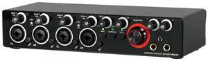 4 Channel Audio Sound Card 192kHz 4-in 2-out Portable Recording Sound Card USB Computer Driver Free for Live Recording Karaoke