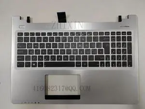 UK Laptop Keyboard for K56CM K56CB K56CA K56 C case palmrest upper topcase 0KNB0-6105