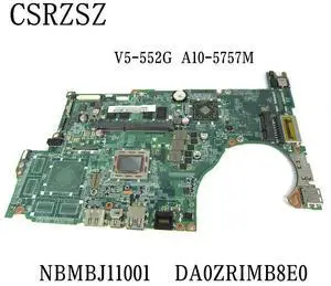 For aspire V5-552 V5-552P Laptop Motherboard with A10-5757M CPU and 4GB RAM NBMBJ11001 DA0ZRIMB8E0 Mainboard