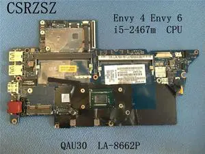 QAU30 LA-8662P For 4 6 Laptop motherboard with i5-2467M CPU Mainboard Tested good