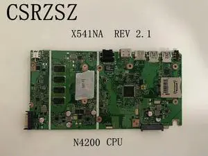 X541NA For X541 X541NA Laptop motherboard with N4200 CPU 4GB RAM REV 2.1 Tested ok