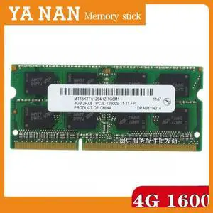 For Micron 4G 2RX8 PC3L-12800S 1600 MT16KTF51264HZ-1G6M1 Notebook Memory
