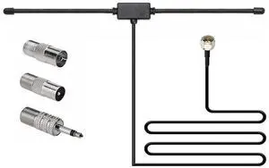 Hidden Adhesive Mount AM FM Radio Antenna F Female Head To TV 3.5 Mono FM Sheep Horn Antenna for Car FM TV Radio Station