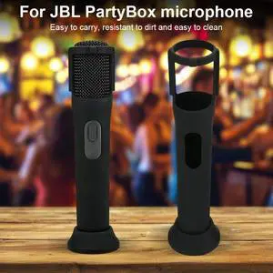 Silicone Case Anti-Rolling Mic Sleeves Microphone Stand Microphone Case for JBL PartyBox Wireless Mic
