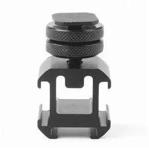 Camera Hot Shoe Mount Camera Hot Shoe Extension Bracket with Triple Cold Shoe Mount On-Camera Mount Adapter 1/4inch Screw