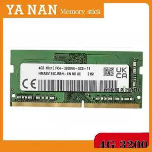 For 4G 1RX16 PC4-3200AA HMA851S6DJR6N-XN Notebook Memory