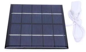 1.2W Portable Solar Charger Lightweight Polycrystalline Solar Portable Charging Panel for Charger 3.7 Batteries Supplies