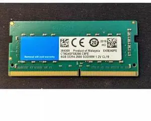 For CT8G4SFS8266.C8FD1 8G DDR4 2666 SODIMM 1.2V notebook memory
