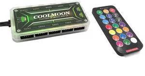 COOLMOON RGB Light Remote Controller DC12V 5A LED RGB Color ligent Dimmer