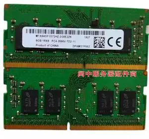 For Micron 8G 1RX8 PC4-2666V-TD2-11 ECC SODIMM MTA9ASF1G72HZ-2G6E2