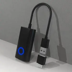 2 in 1 USB Type-C Mouse Jiggler with ON/OFF Switch Mouse Wiggler Shaker Drive Free Automatic Mouse Shaker for Keeps PC Active