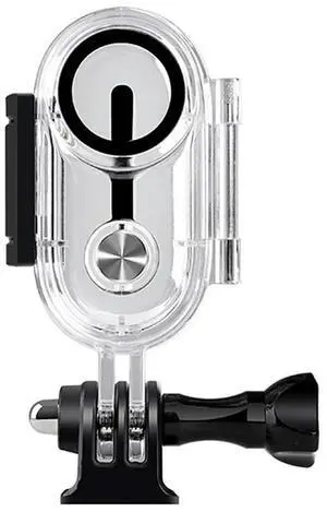 40m Waterproof Invisible Dive Case Optical Tempered Glass Camera Protective Case Transparent Protective Shell for Insta 360 Go 3
