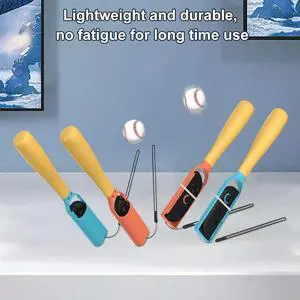 For NS2 OELD Adjustable Gamepad Racket with Safety Rope Ergonomic Grip Baseball Bat Wear Resist Compatible with Sports Games