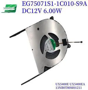CPU cooling FAN for Zenbook 14X  UX5400E UX5400EA 13NB0T80M01211 EG75071S1-1C010-S9A DC12V 6.00W