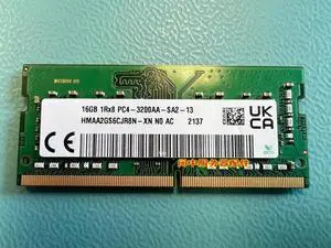 For 16G 1Rx8 DDR4 3200AA CJR Notebook Memory HMAA2GS6CJR8N-XN