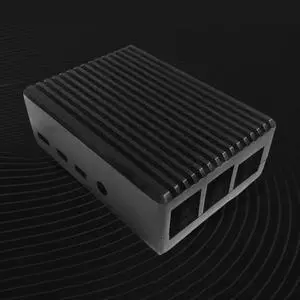Pi 4B Cooling Case Aluminum Alloy Raspberry Pi Housing Enclosure Pi 4 Model B Passive Cooling Case for Raspberry Pi 4B