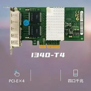 I340-T4 82580 Gigabit PCIE wired Ethernet card For Fujitsu D2745-A11