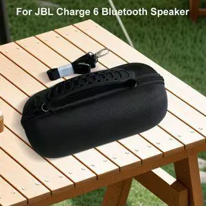 Hard Carrying Case Waterproof Hard Travel Case Shockproof Hard Shell Case Anti-Scratch for JBL Charge 6 Wireless Speaker