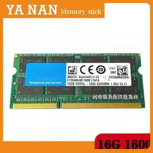 For 16G DDR3 PC3L-1600 SODIMM Laptop Memory Stick