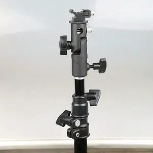 Swivel Light Stand Bracket Universal Hot Shoe Speedlite Umbrella Holder Light Stand 180-degree Angle Adjustment Accessories