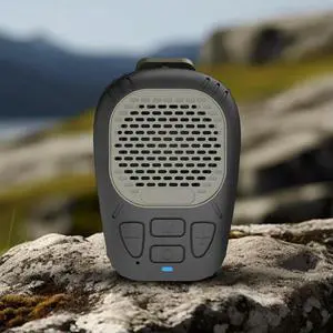 Wearable Bluetooth-Compatible5.3 Speaker Support TF Card Playback Jobsite & Outdoor Wearable Speaker for Hands-Free Music/Calls