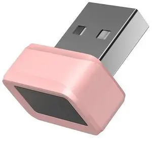 USB Fingerprint Key Reader Biometric Mini Security Key Dongle Anti-Spoofing Hello FIDO U2F 360° Touch for PC Or Laptop