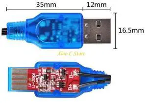 3.7V 3.5mm Tip to USB Charging Cords for 3.7V Lithium Power Equipment