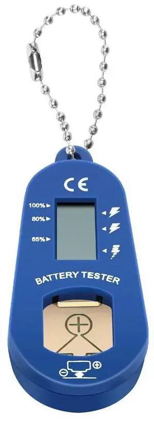 Button Tester, Keychain Pocket Portable and Lightweight Tester to Check Remaining Power