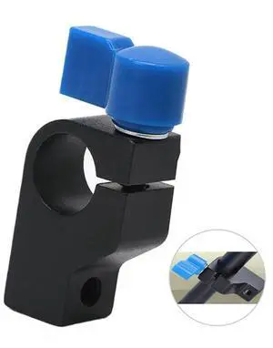 15mm Rod Clamp Holder "1/4" Thread DSLR Camera Rig Rail Support System Arm