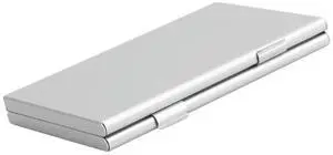 Silver Aluminum Memory Card Storage Case Box Holder For 24 TF Micro SD Cards