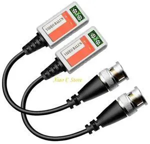 BNC Passive Video Balun Transceiver For Enhances CCTV Over CAT5/6 Cable