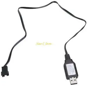 USB Charging Wire SM4P Design For 7.4V Lithium In RCModel Vehicles USB Plugs Charging Thourgh Powerbank